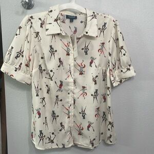 Undeniably Inspired Short Sleeve Blouse